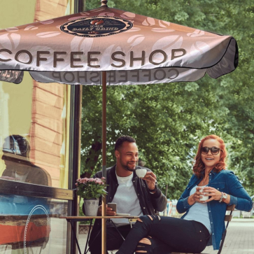 Square Parasol 2m with Base