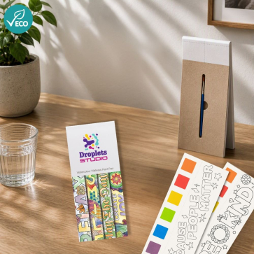 Watercolour Pad, Brush & Paint Set