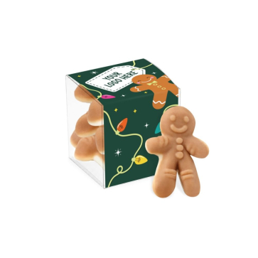 Gingerbread Men in Clear Cube 53g