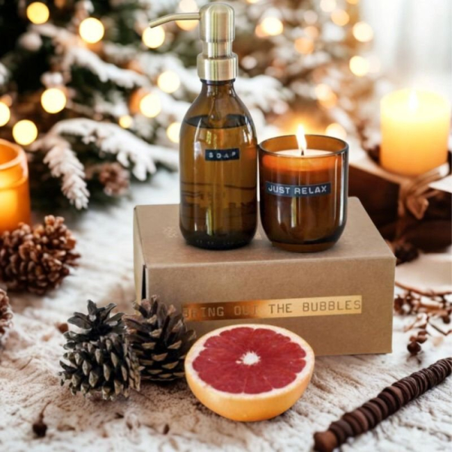 Wellbeingf Soap & Candle Set