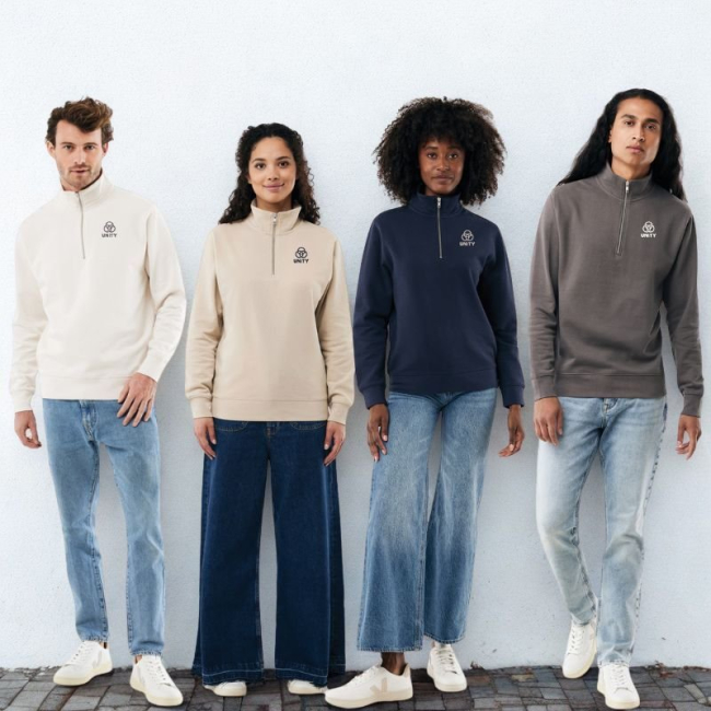 Elgon Recycled Cotton Quarter Zip Sweater