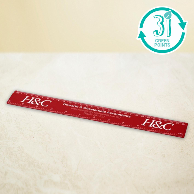 Renzo 30cm Plastic Ruler | Pellacraft | Promotional Merchandise