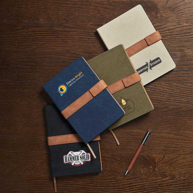 Vinga Notebook Vinga Bosler RCS Recycled Canvas Note Book | Pellacraft | Promotional ...