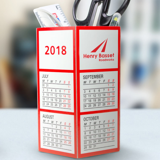 Calendar/Pen Pot Pellacraft Promotional Merchandise