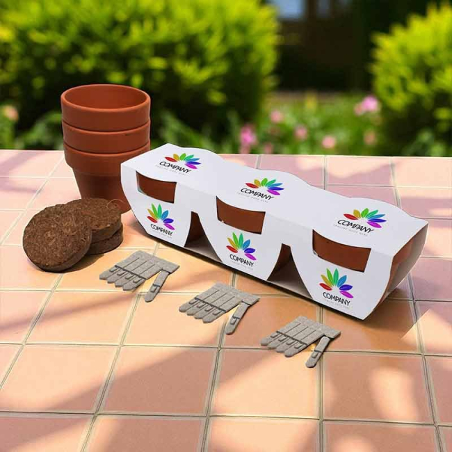 Trio Java Seed Trio Seed Pot Gardens | Pellacraft | Promotional Merchandise