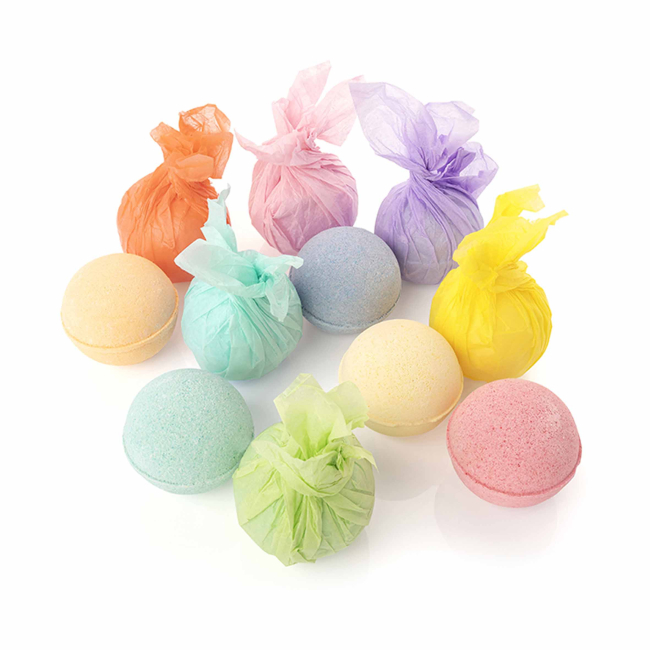 Bath Bomb/ Fizzer in a Brown Box 62mm Pellacraft Promotional