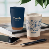 Double Wall Tumbler With Cork Base 300ml