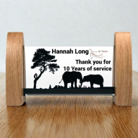 Acrylic and Oak Window Award 180 x 190mm