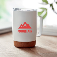 Double Wall Stainless Steel Tumbler With Cork Base 300ml