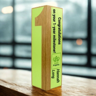 Real Wood Column Award (Sustainably Sourced) 58 x 58 x 190mm