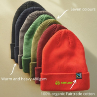 Neutral Fairtrade & Organic Cotton Double Layer Classic Beanie