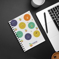 Desk-Mate® Notebook with Synthetic Cover A5