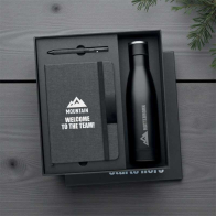 Luxury 3 Piece Gift Set with Pen, Bottle and Notebook