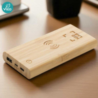 Bamboo 8.000 mAh 5W Wireless Powerbank