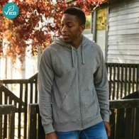 Fairtrade & Organic Men's Zipped Hoodie