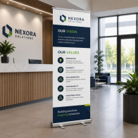 Budget Pull Up Banner 85x200cm