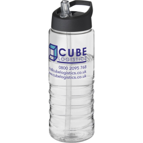 H2O Treble 750ml Spout Lid Sport Bottle