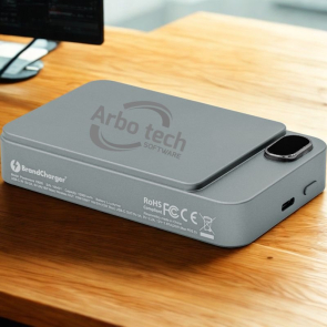 Powerwave Recycled Aluminium Wireless Power Bank (10 000 mAh)