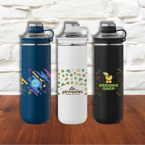 Oasis Recycled Stainless Steel Lid Handle Bottle 680ml
