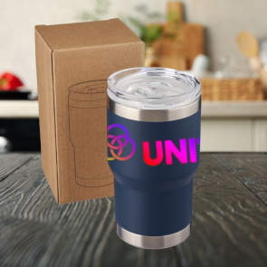 Recycled Double Walled Travel Mug 350ml made from Stainless Steel 