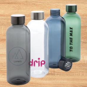 Leakproof Water Bottle with Metallic Lid 