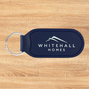 Large Cigar Shaped Leather Key fob