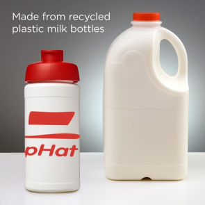 Baseline Recycled Sport Bottle with Flip Lid 500ml