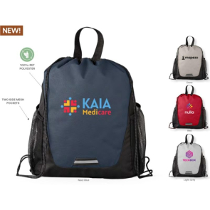 Jotun Recycled Polyester Pocketed Drawstring Bag 10L