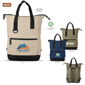Odyssey Recycled Cotton Canvas Tote/Backpack 17L