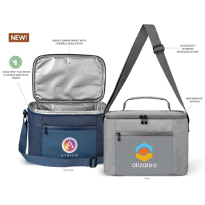 City Pack 600D rPET Zippered Cooler Bag 10L
