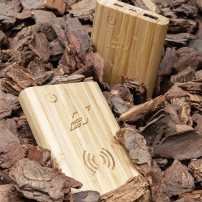 Bamboo 8.000 mAh 5W Wireless Powerbank