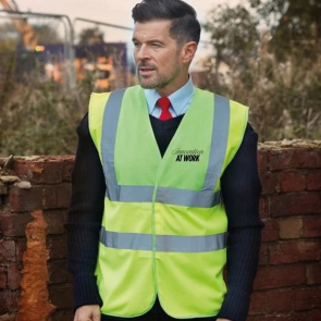 Hi Vis 2 Band and Braces Waistcoat 