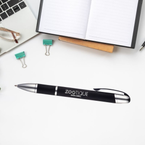 Stratos Matt Black Ball Pen
