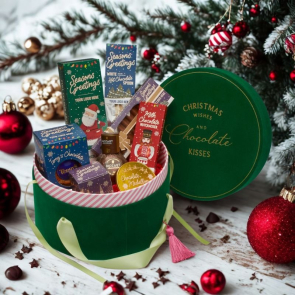 Hat Box filled with Luxury Chocolate