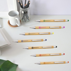 Bamboo and Plastic Ball pen