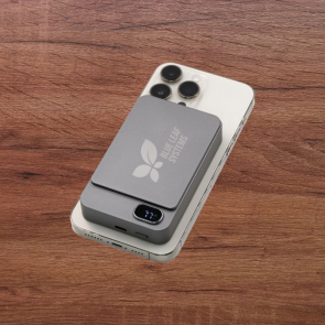Powerwave Recycled Aluminium Wireless Power Bank (10 000 mAh)