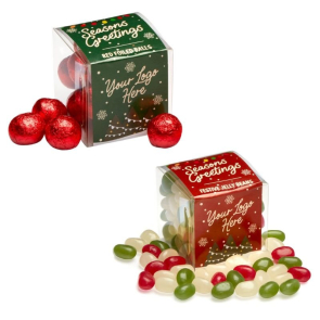 Clear Cube With a Choice of Sweet Fillings