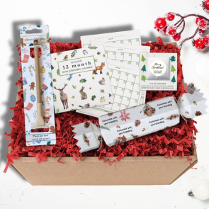 Plantable Christmas Gift Set-Including Pen, Calendar, Chocolate and Cracker