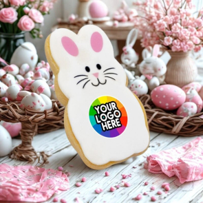 5cm Bespoke Iced Logo Shaped Biscuit