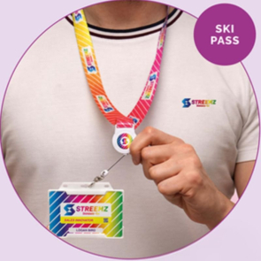 RPET Lanyard With Ski Pass 20mm