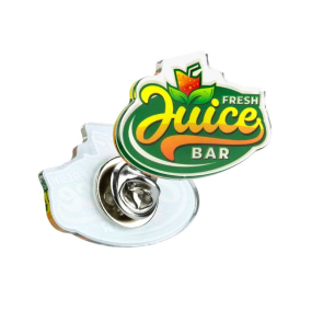 Recycled Acrylic Clutch Pin Badge Up to 25x25mm