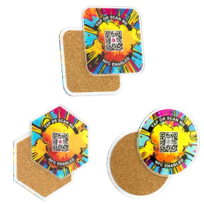 Recycled Acrylic NFC Coaster