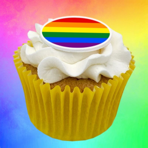 Frosted Cupcake With Edible Logo