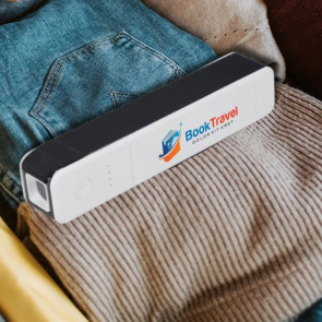 5-in-1 Travel Powerbank 2600 mAh - Lugage Scale - Flashlight - Ruler - Temperature Gauge