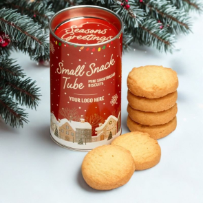 Small Snack Tube - 6 Mini Shortbread Biscuits