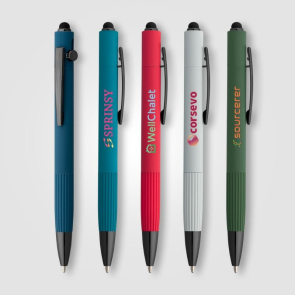 Saga Recycled Aluminium Bolt Action Stylus Pen