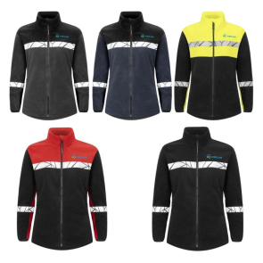 Recycled Fleece Jacket with Hi-Viz Trim (Women's Fit)
