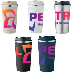 Double Wall Stainless Steel Tumbler with PP Lid 510ml