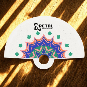 Seeded Paper Hand Fan