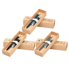 Reborn Pen & Torch Gift Set made from Recycled Aluminium and Bamboo Accented